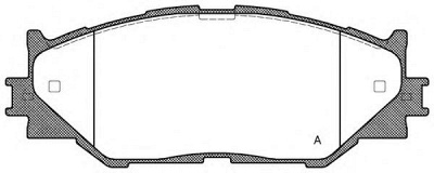 OPEN PARTS bpa120100 -  Комплект тормозных колодок, дисковый тормоз